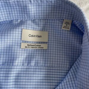 NWT Calvin Klein Light Blue Men's Dress Shirt